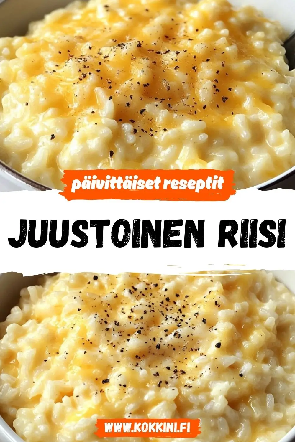 Kermainen juustoinen riisi valmistuu helposti kotona