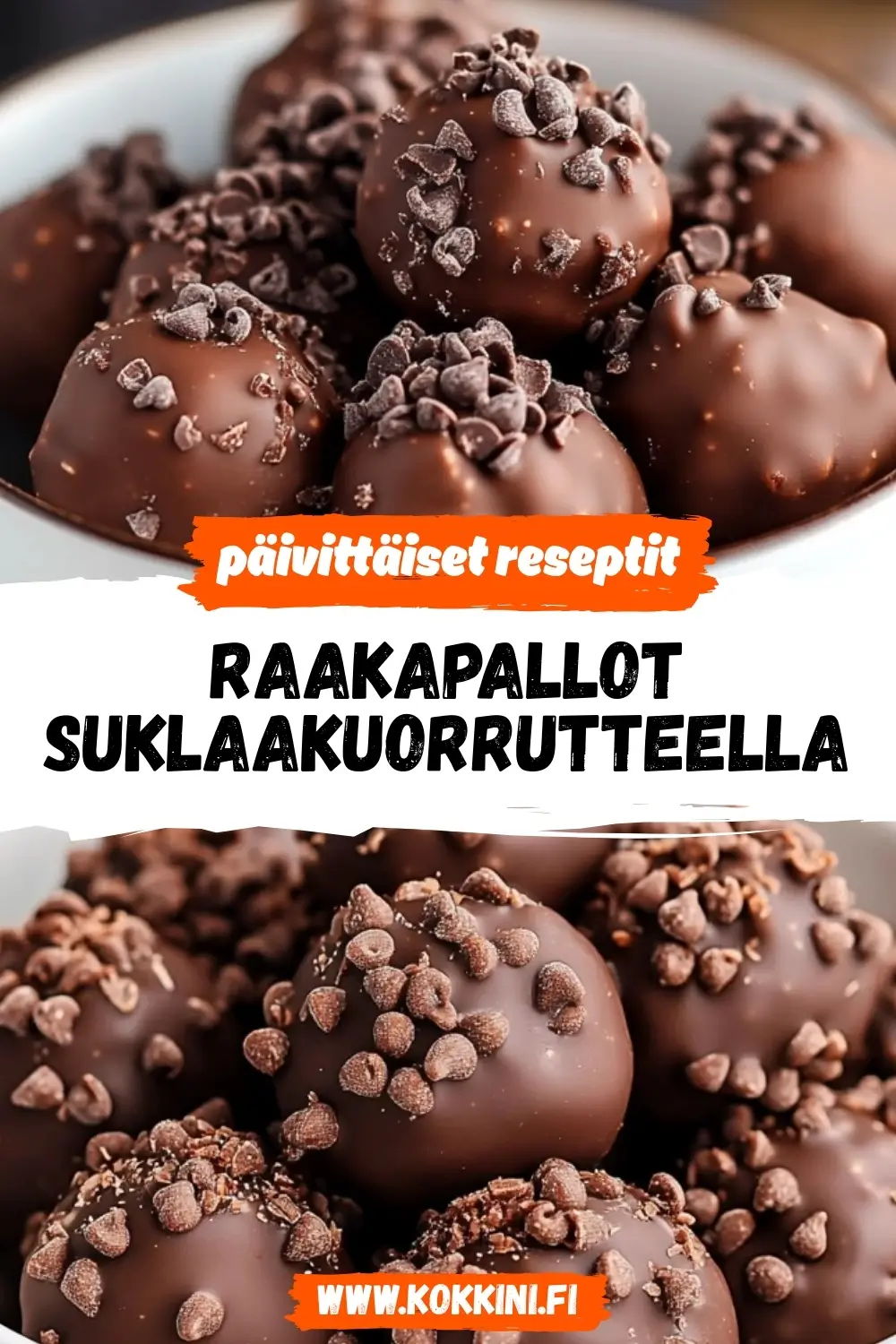 Raakapallot suklaakuorrutteella: Herkku ilman syyllisyyttä