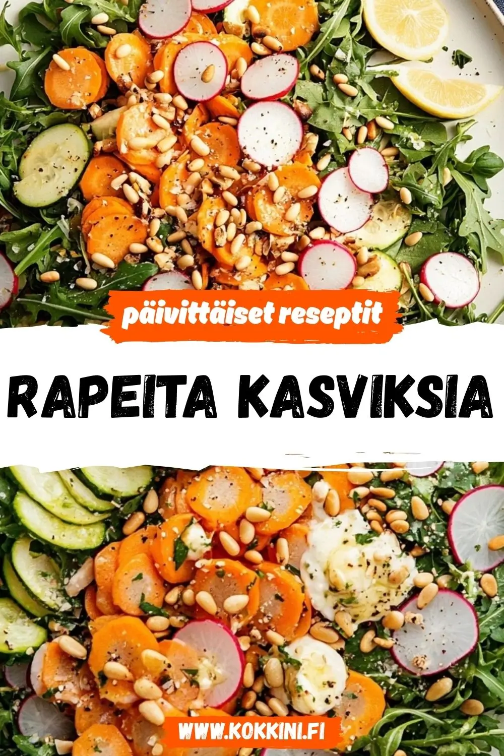 Rapeita kasviksia – Näin onnistut joka kerta