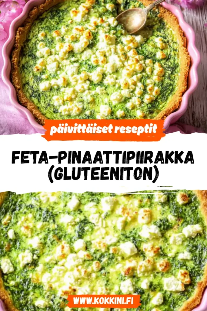 Helppo Feta Pinaattipiirakka Resepti - Valmis 30 Minuutissa