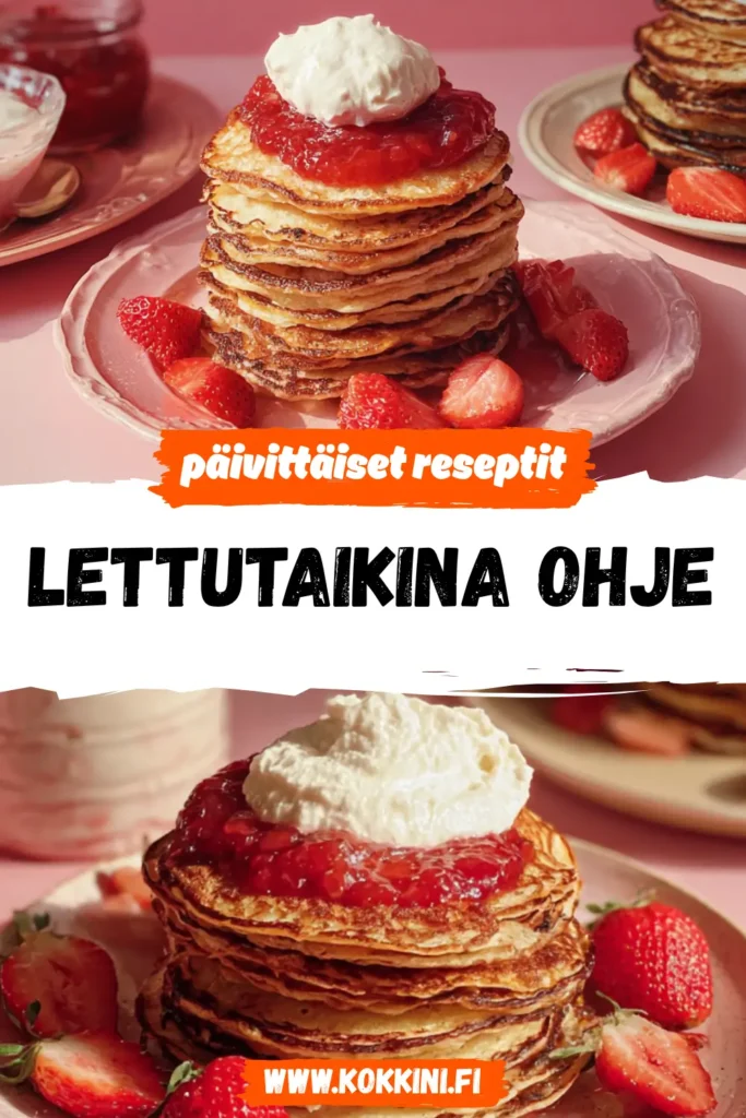 Lettutaikina ohje: rapeat letut 30 minuutissa