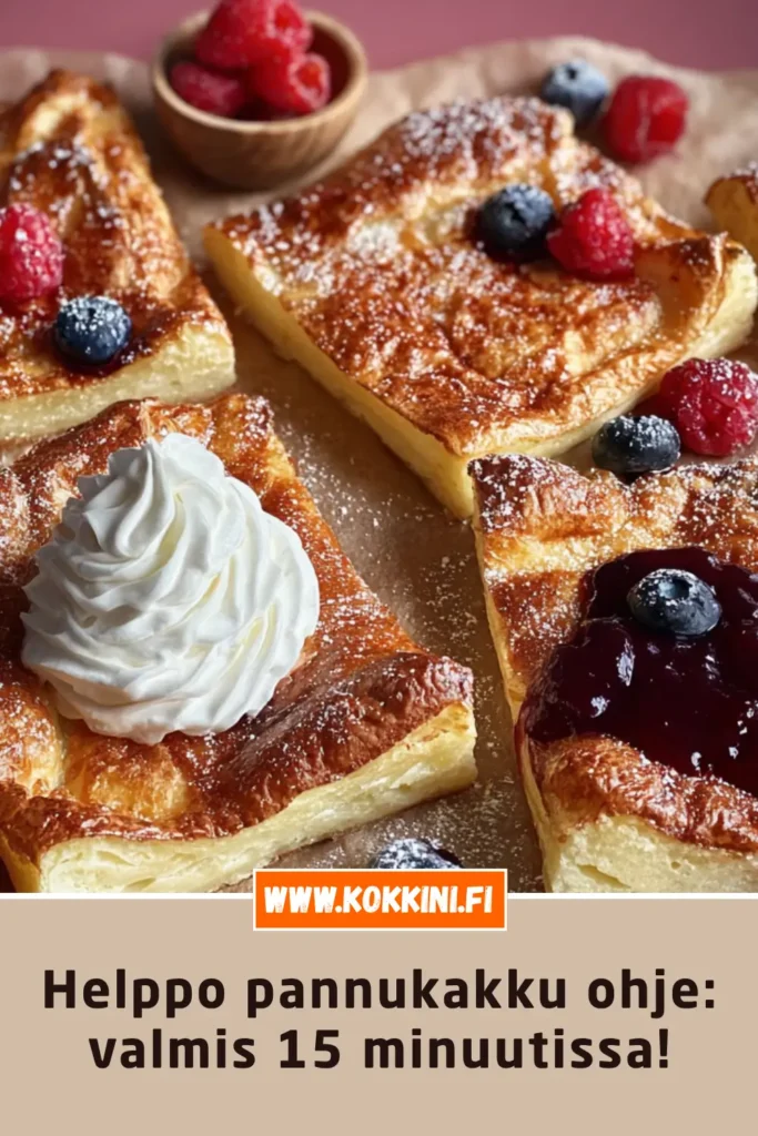 Helppo pannukakku ohje: valmis 15 minuutissa!