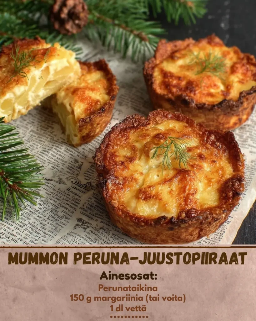 Mummon peruna-juustopiiraat: 30 min resepti