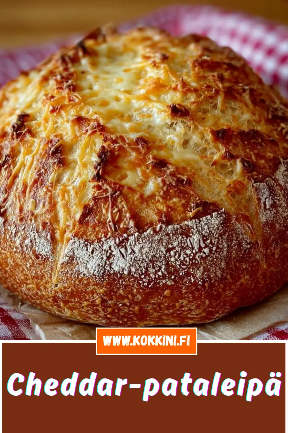 Cheddar-pataleipä kotiuunissa: täydellinen lopputulos