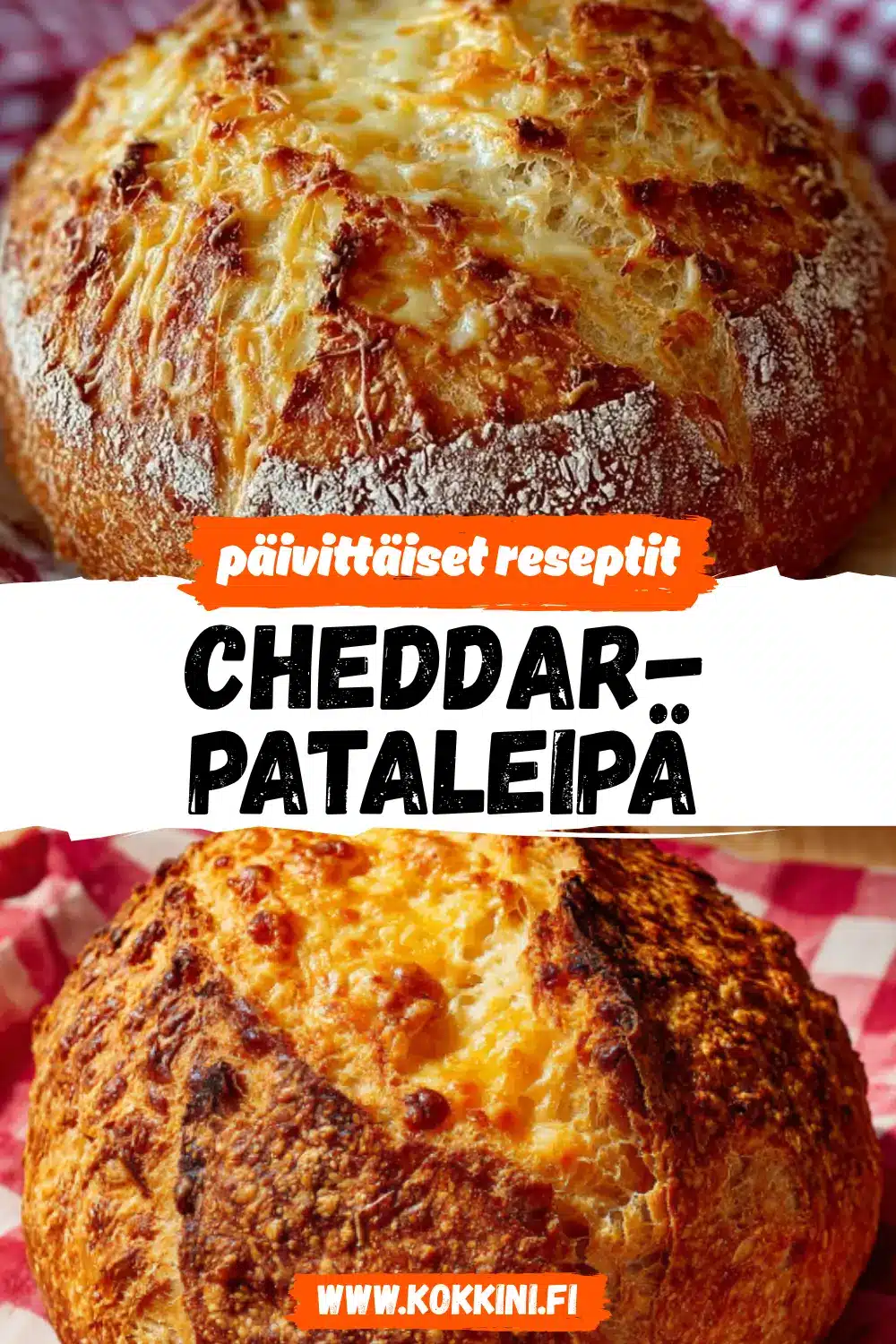 Cheddar-pataleipä kotiuunissa: täydellinen lopputulos
