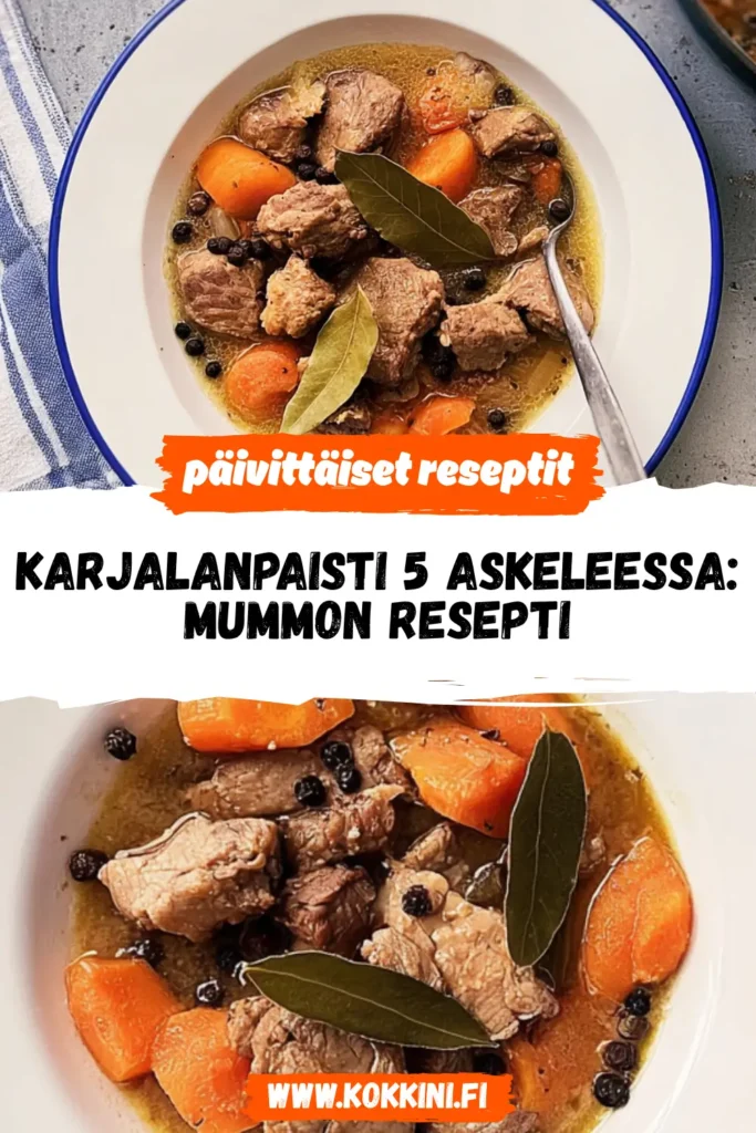 Karjalanpaisti 5 askeleessa: mummon resepti