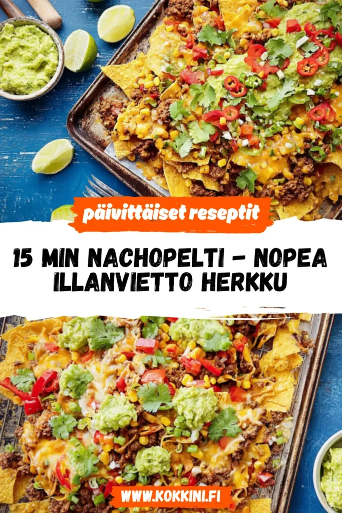 15 min nachopelti: nopea illanvietto herkku
