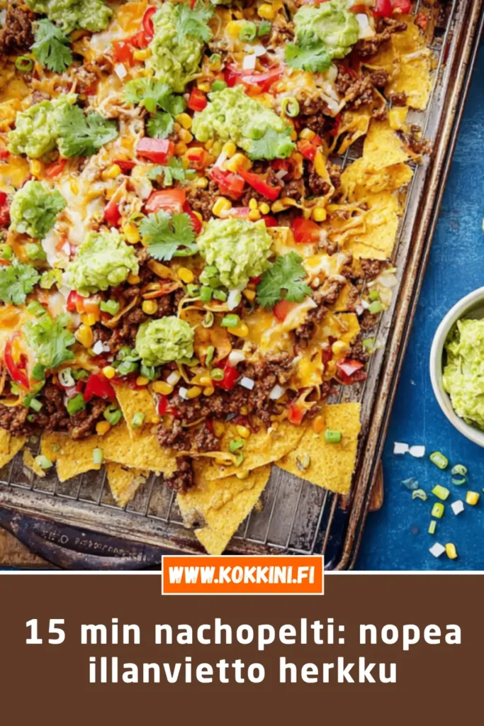 15 min nachopelti: nopea illanvietto herkku