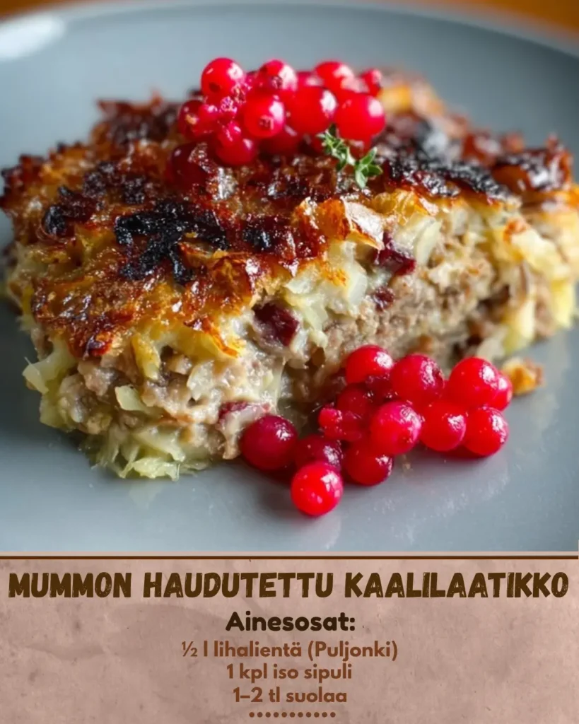Mummon kaalilaatikko: perinteinen suomalainen herkku
