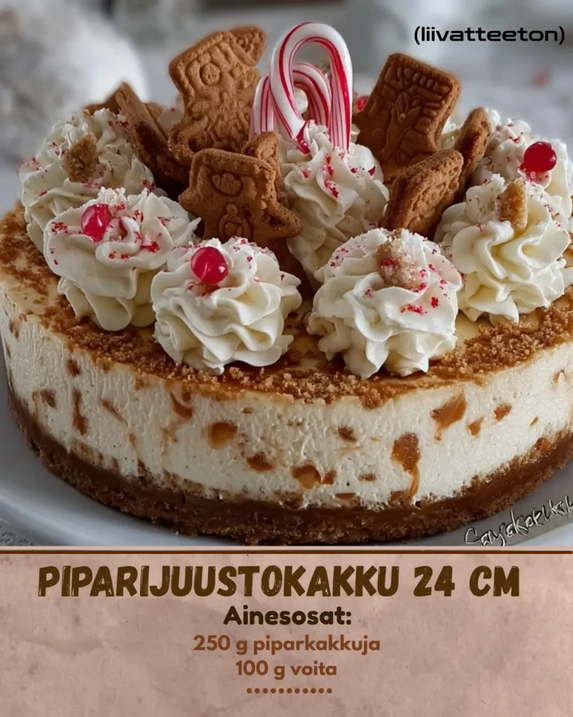 10 minuutin piparijuustokakku: ei paistamista
