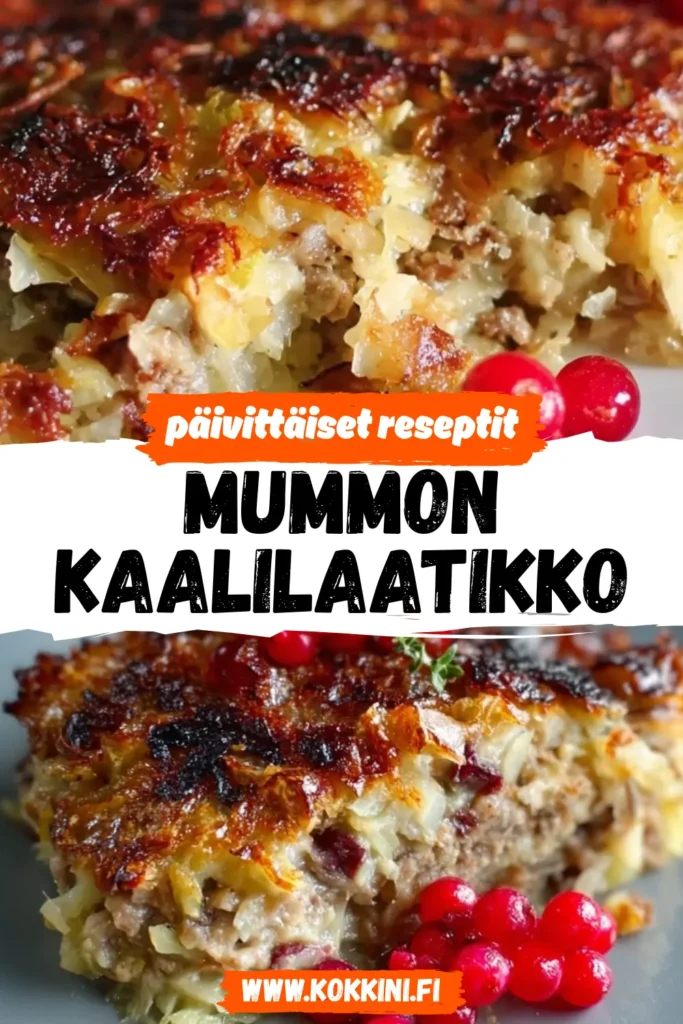 Mummon kaalilaatikko: perinteinen suomalainen herkku