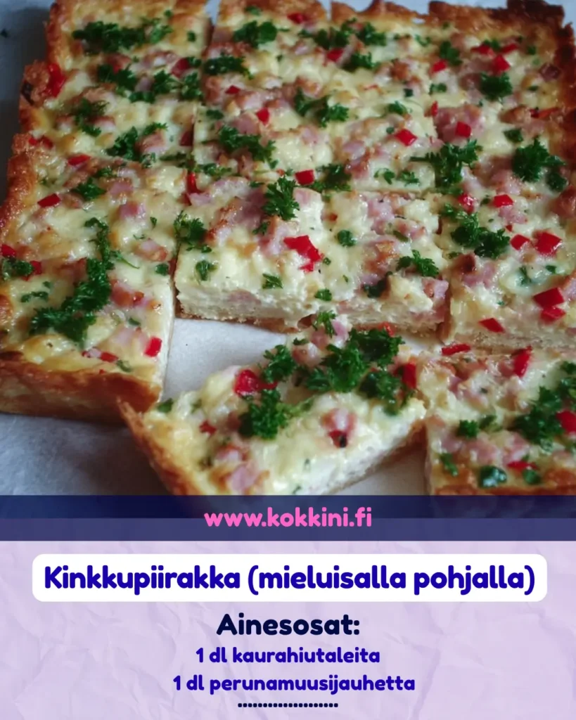 Helppo Kinkkupiirakka Resepti: Valmis 45 Minuutissa