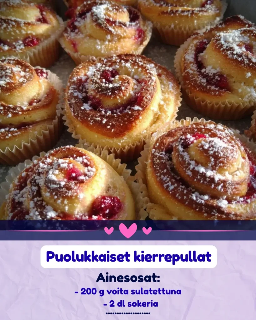 Parhaat puolukkaiset kierrepullat resepti 2025