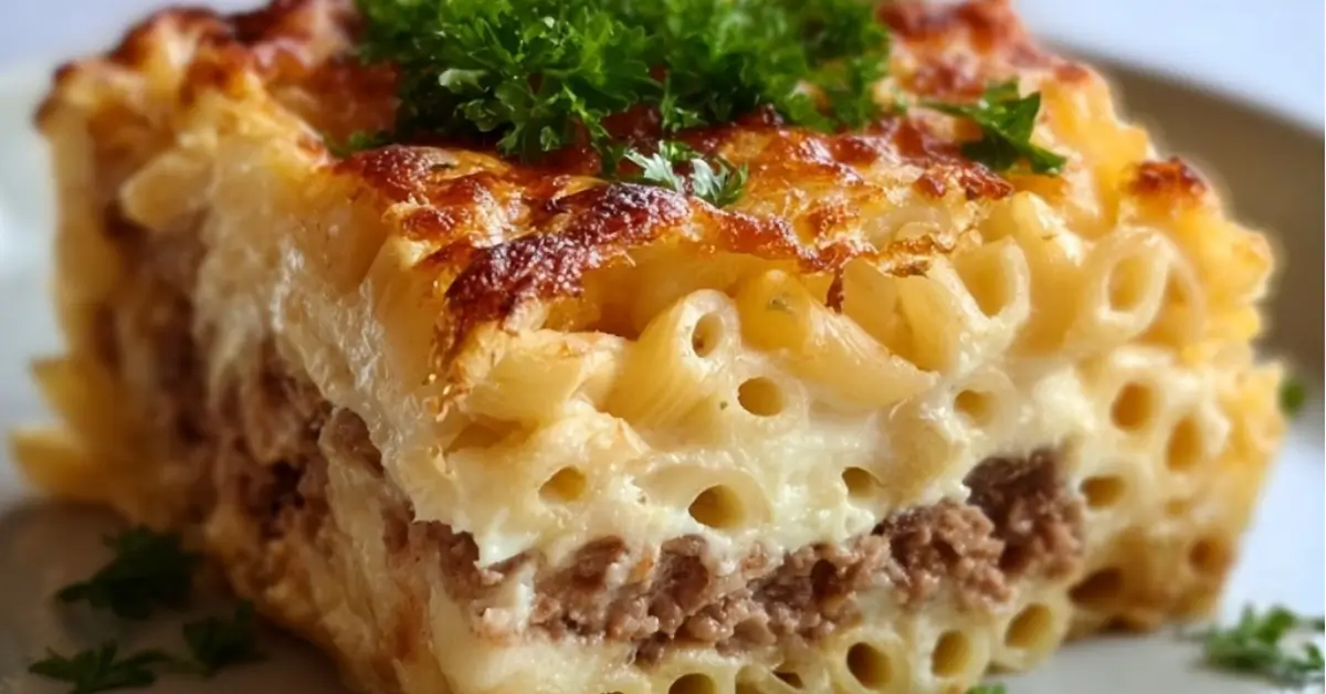 Helppo makaronilaatikko resepti: valmis 30 min