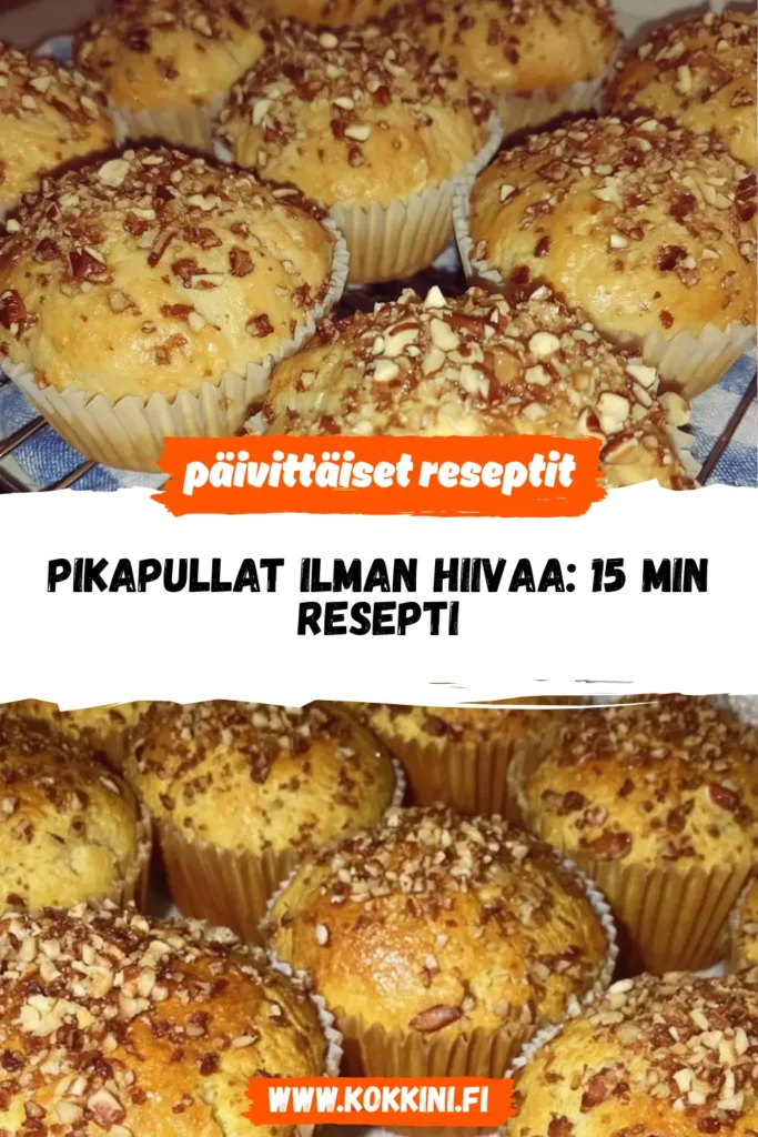 Pikapullat ilman hiivaa: 15 min resepti