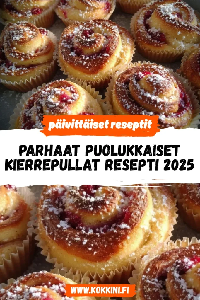 Parhaat puolukkaiset kierrepullat resepti 2025