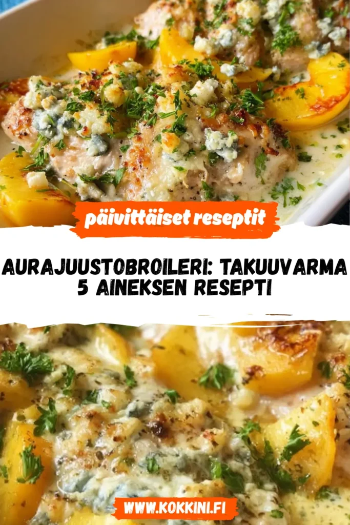 Aurajuustobroileri: Takuuvarma 5 aineksen resepti