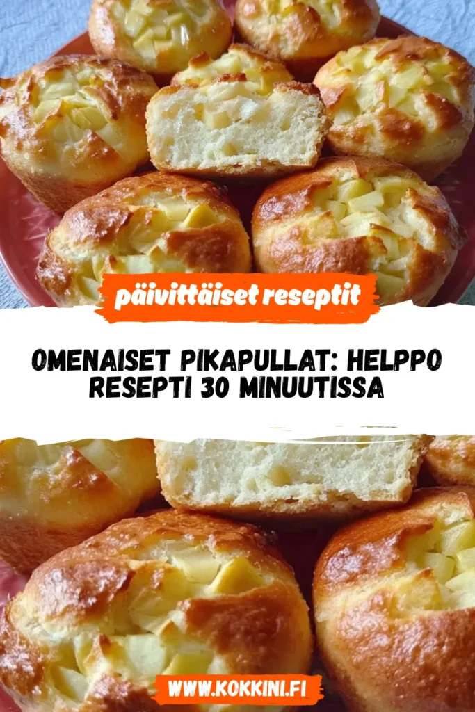 Omenaiset pikapullat: helppo resepti 30 minuutissa