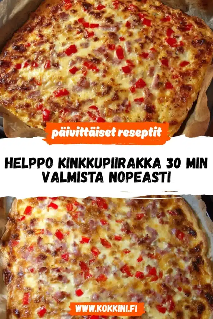 Helppo kinkkupiirakka 30 min: Valmista nopeasti