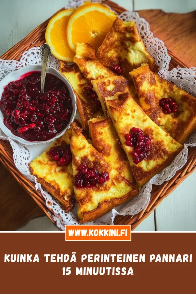 Kuinka tehdä perinteinen pannari 15 minuutissa
