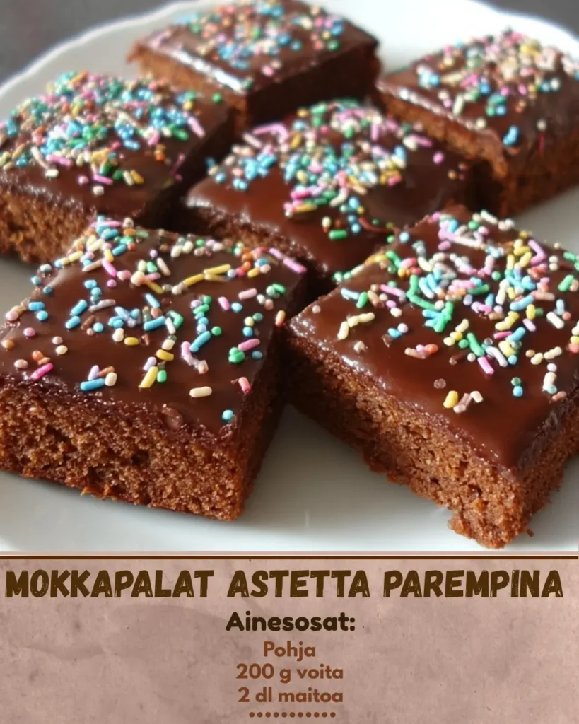 15 min mokkapalat: Nopea ja herkullinen kahvileivonnainen