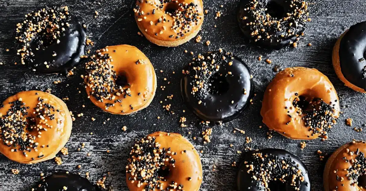 Halloween-donitsit alle 30 min