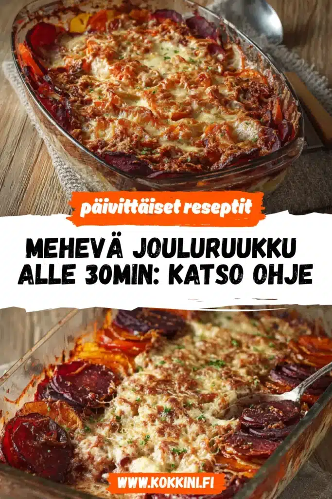 Mehevä jouluruukku alle 30min: katso ohje