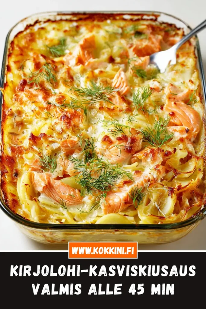 Kirjolohi-kasviskiusaus: Valmis alle 45 minuutissa