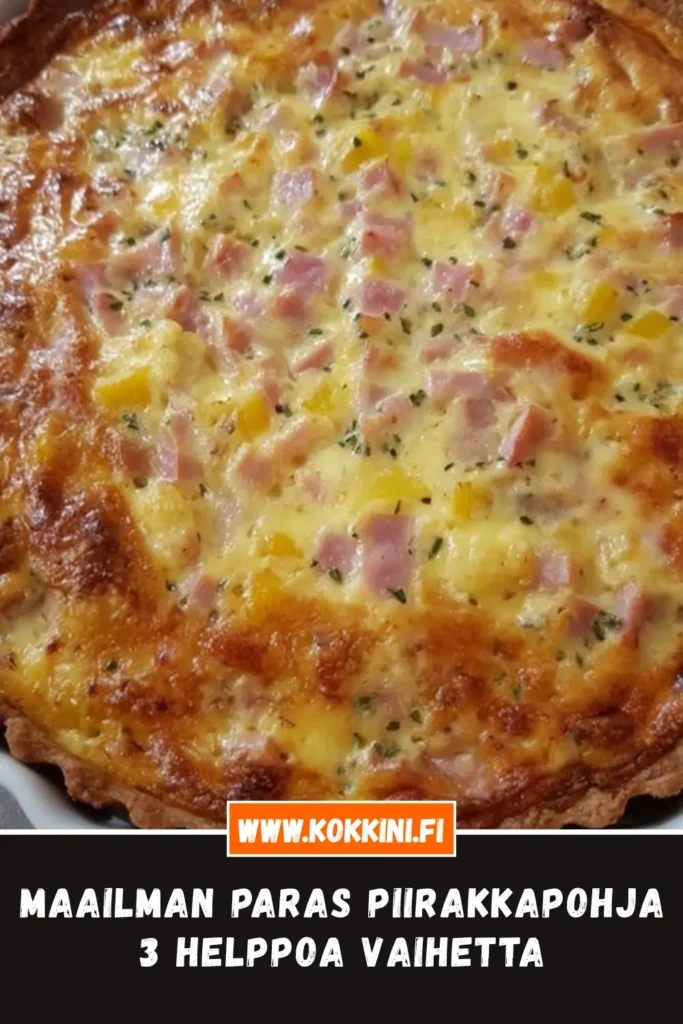 Maailman paras piirakkapohja: 3 helppoa vaihetta