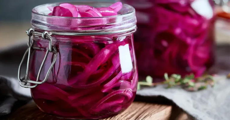 Marinoitu punasipuli: Helppo ohje, valmis 15 min