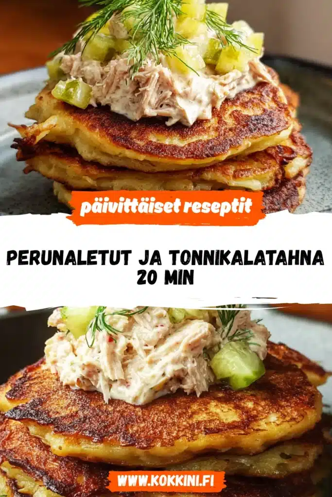 Perunaletut ja tonnikalatahna 20 min
