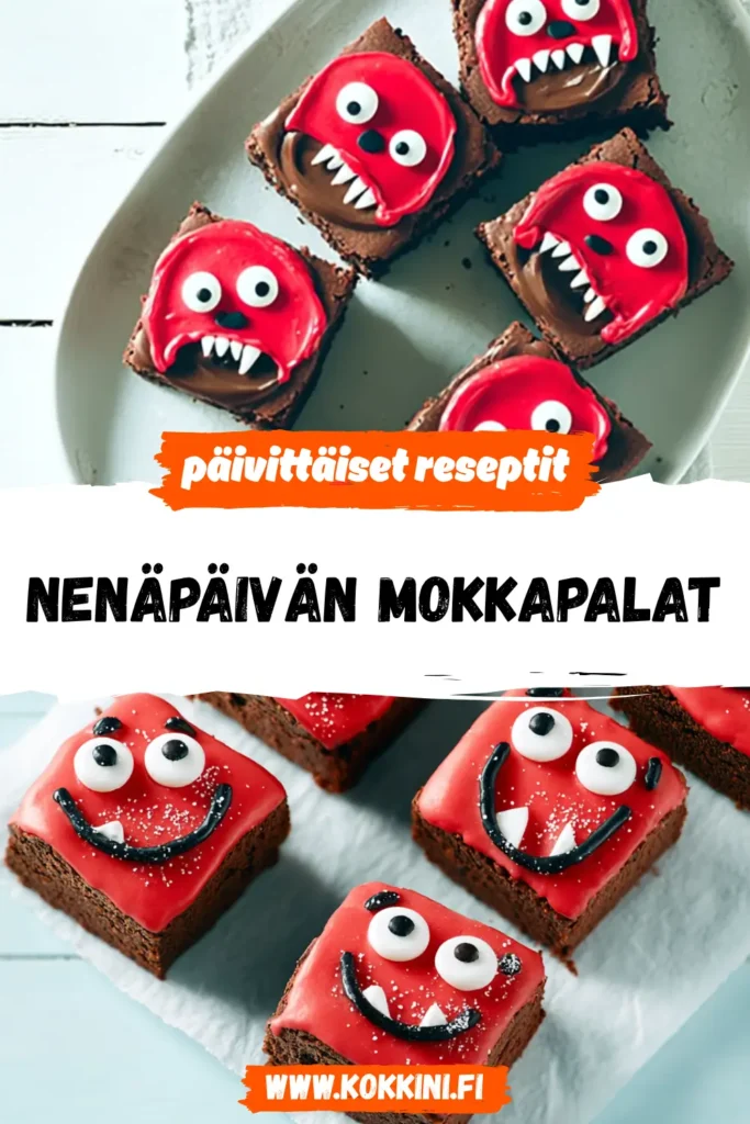Kotitekoinen Nenäpäivän Mokkapalat