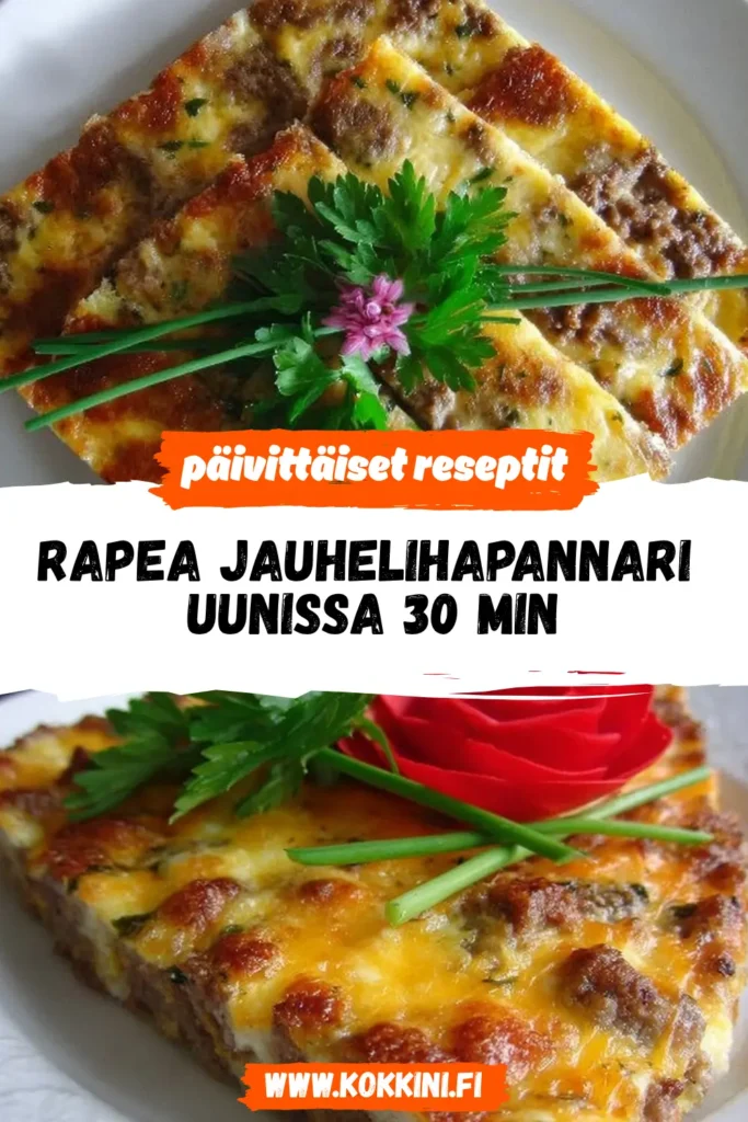 Rapea Jauhelihapannari Uunissa 30 Min