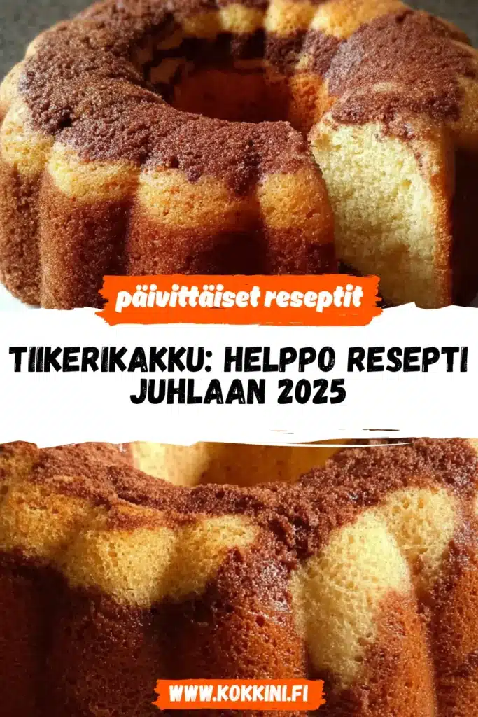 Tiikerikakku: Helppo Resepti Juhlaan 2025