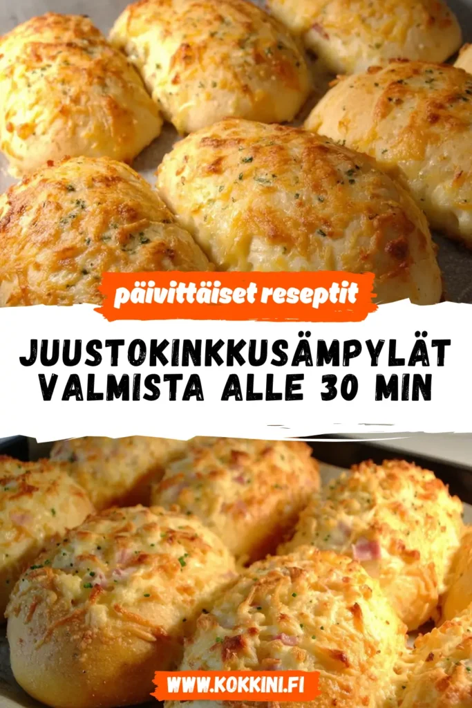 JuustoKinkkuSämpylät: Valmista alle 30 minuutissa!