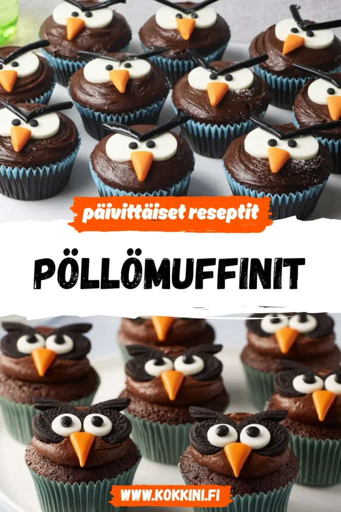 Hauskat Pöllömuffinit: 15 Minuutissa Valmiiksi