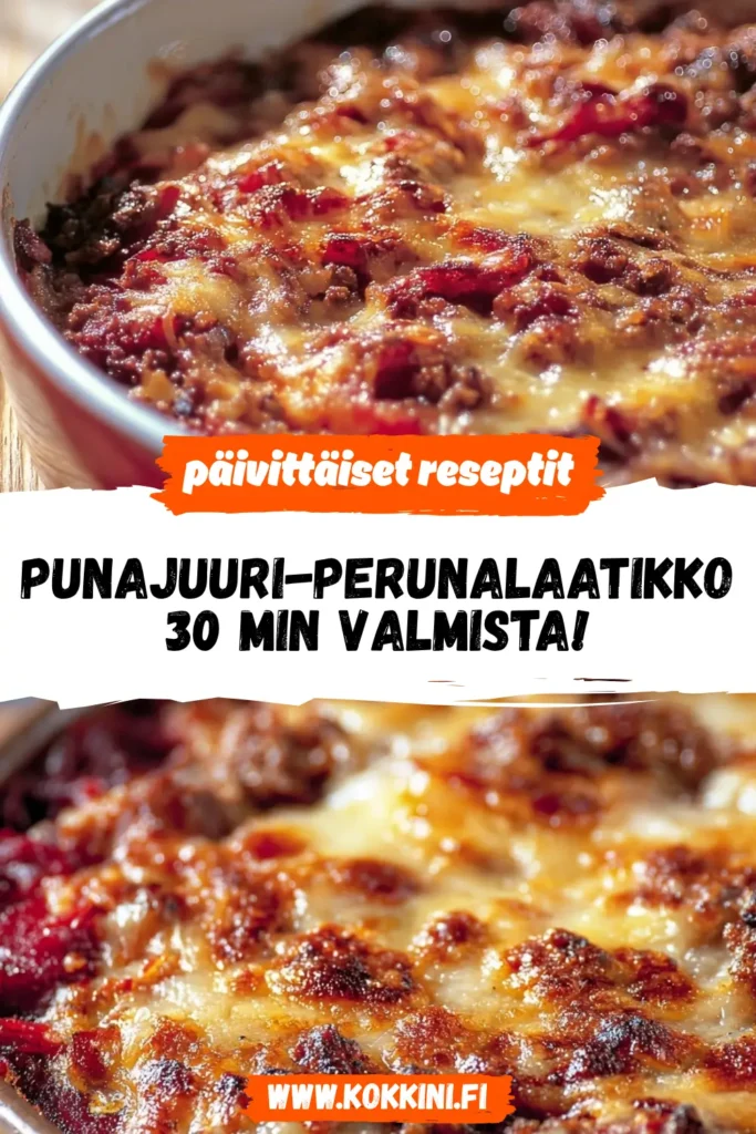 Punajuuri-perunalaatikko: 30 Min Valmista!