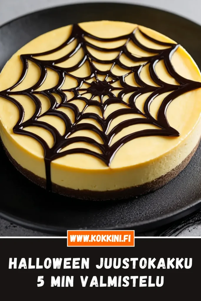 Halloween Juustokakku: 5 Min Valmistelu