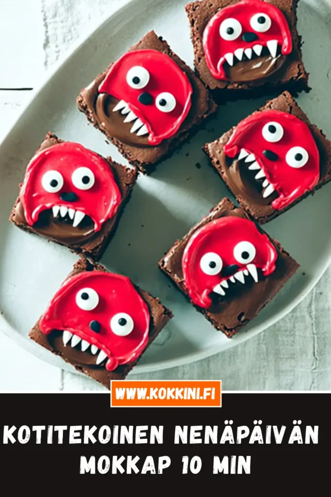 Kotitekoinen Nenäpäivän mokkap: 10 min
