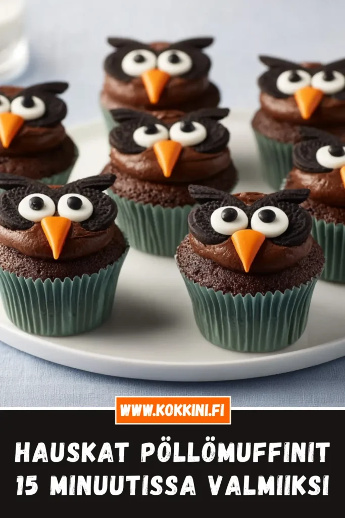 Hauskat Pöllömuffinit: 15 Minuutissa Valmiiksi