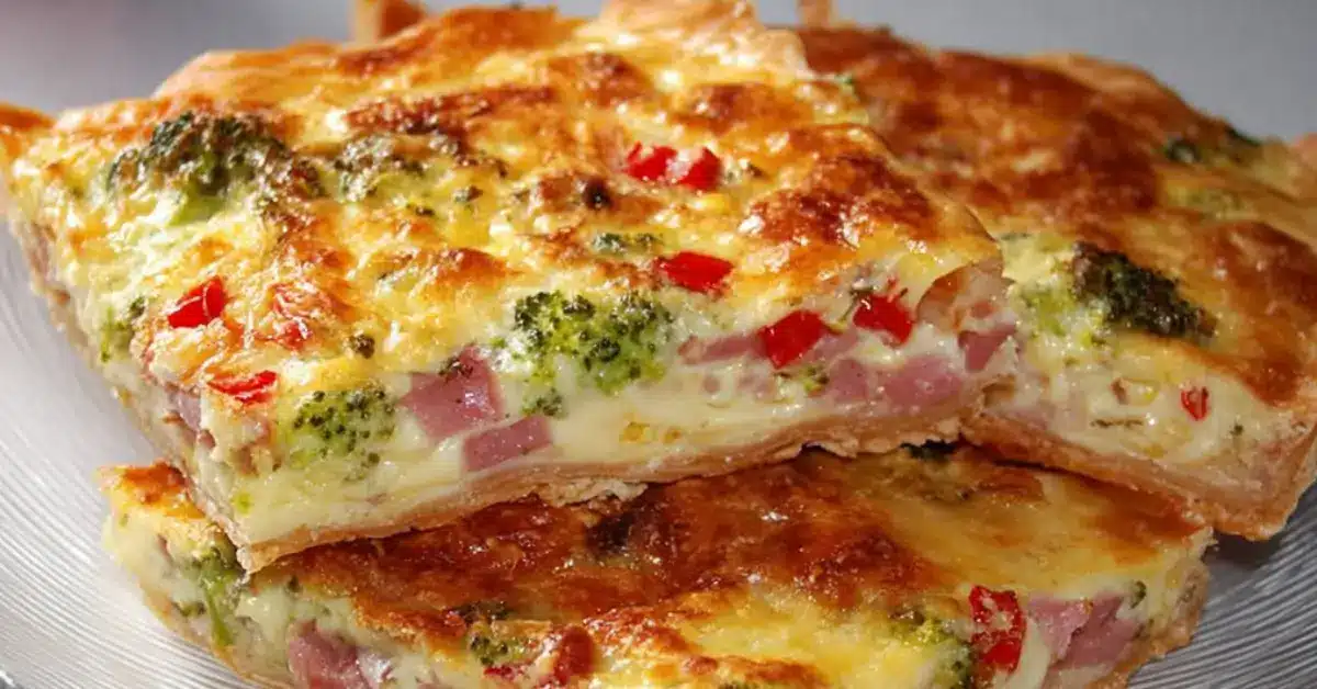 Kinkkupiirakka uunipellillä alle 30 min – Mehevä resepti