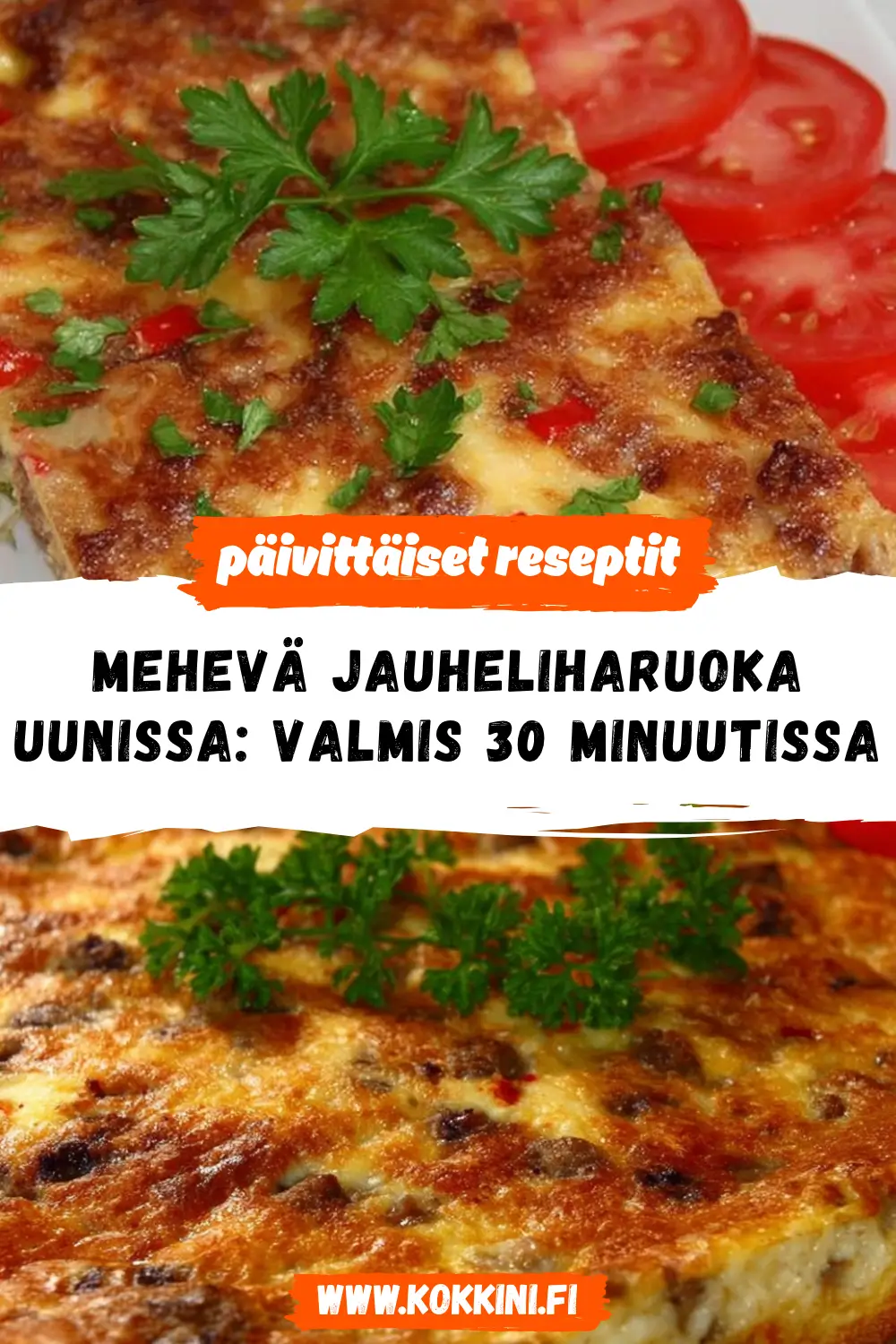 Mehevä jauheliharuoka uunissa: Valmis 30 minuutissa