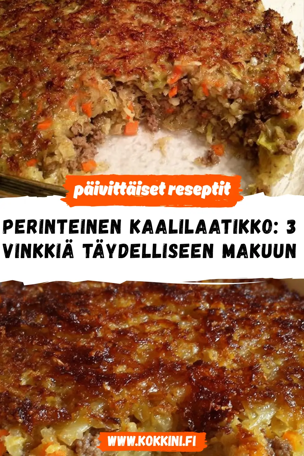 Perinteinen kaalilaatikko: 3 vinkkiä täydelliseen makuun