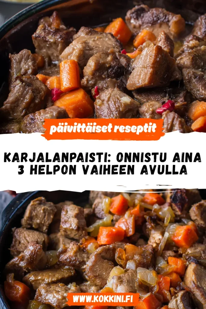 Karjalanpaisti: Onnistu aina 3 helpon vaiheen avulla