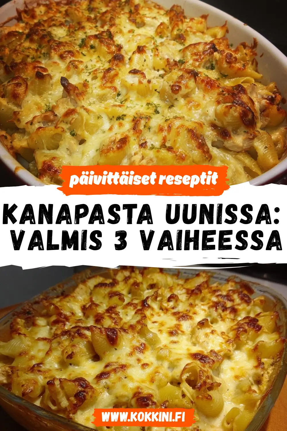 Kanapasta uunissa: valmis 3 vaiheessa