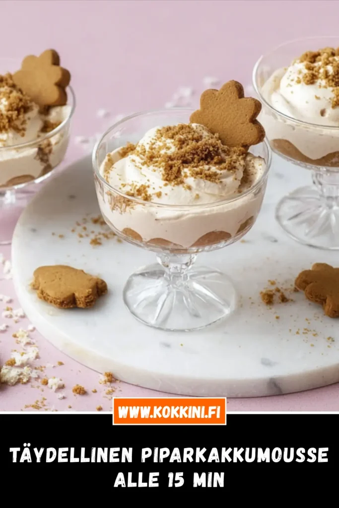 Täydellinen piparkakkumousse alle 15 minuutissa