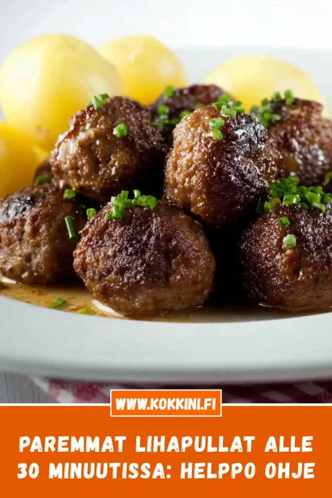 Paremmat lihapullat alle 30 min