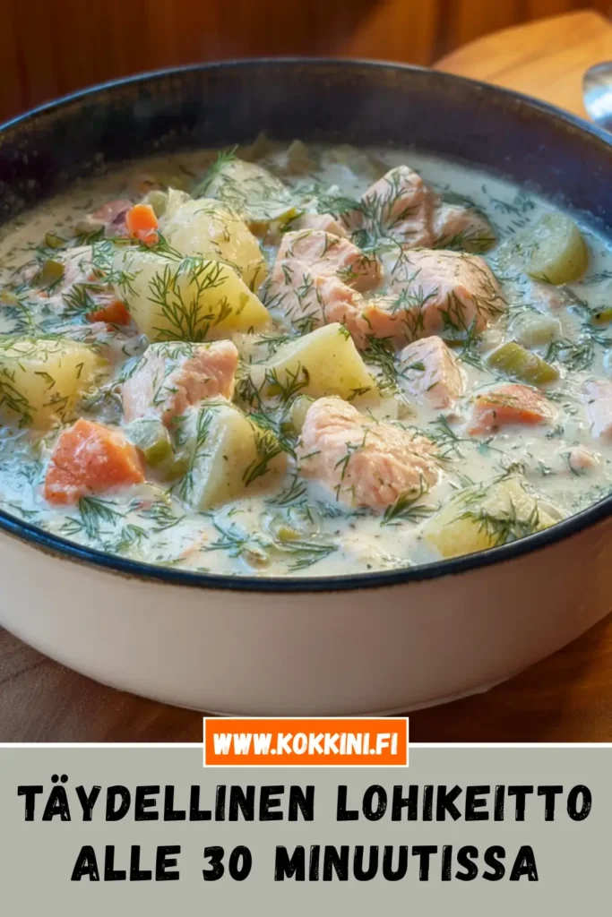Täydellinen lohikeitto alle 30 minuutissa