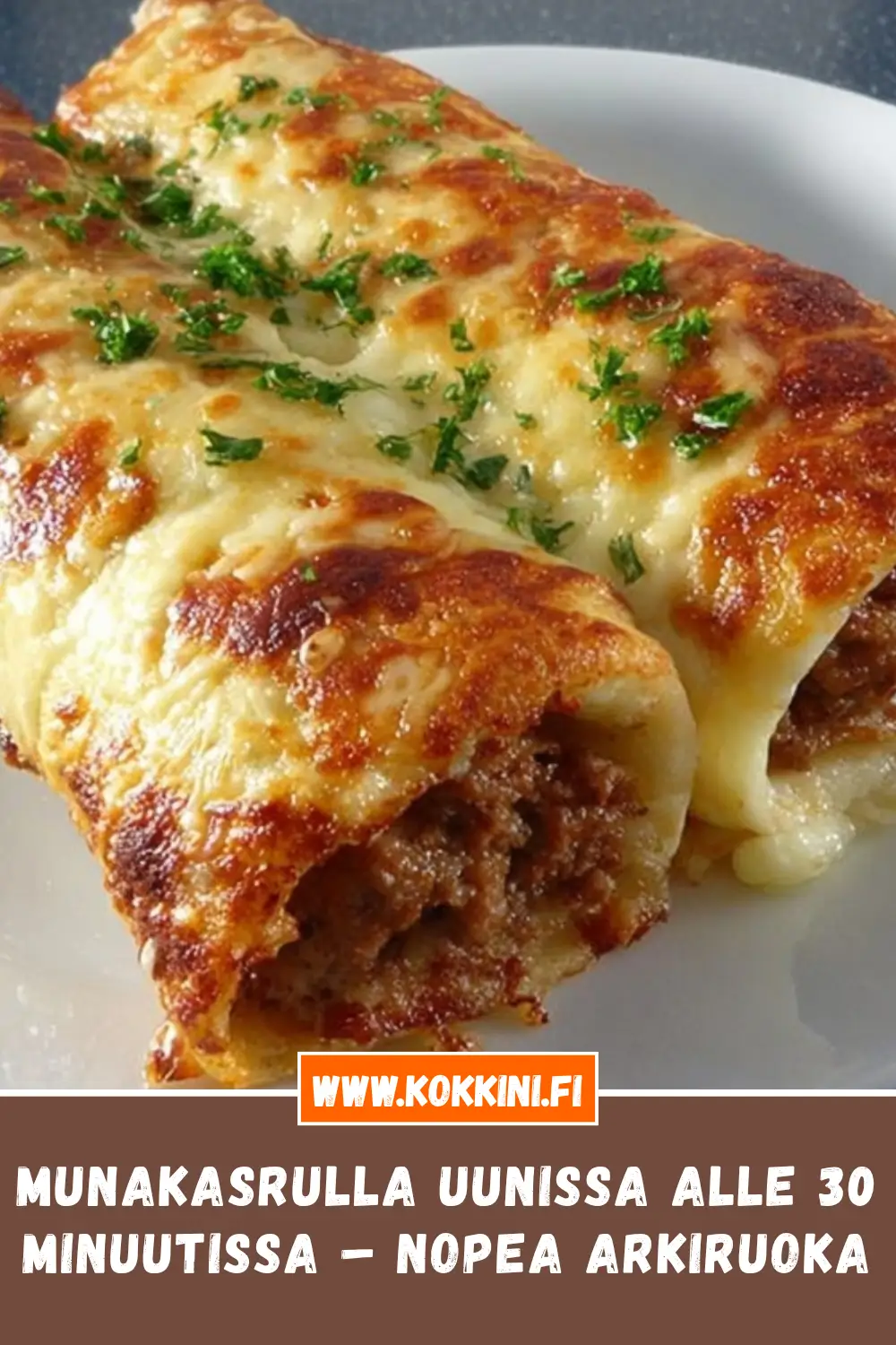 Munakasrulla uunissa alle 30 minuutissa – Nopea arkiruoka