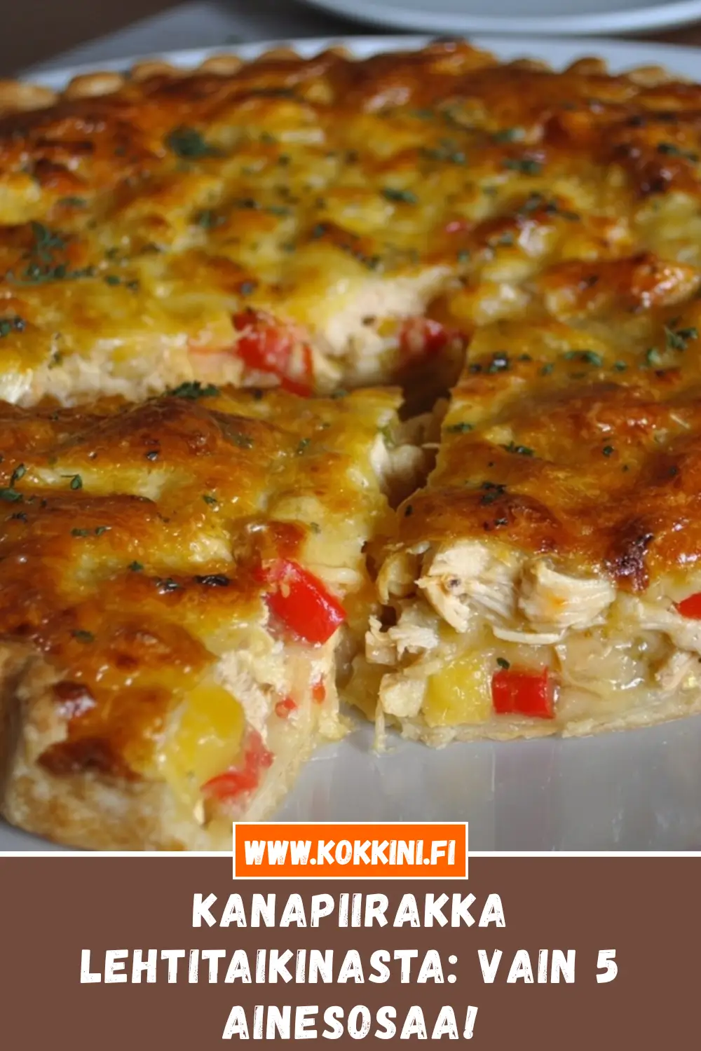 Kanapiirakka lehtitaikinasta: Vain 5 ainesosaa!